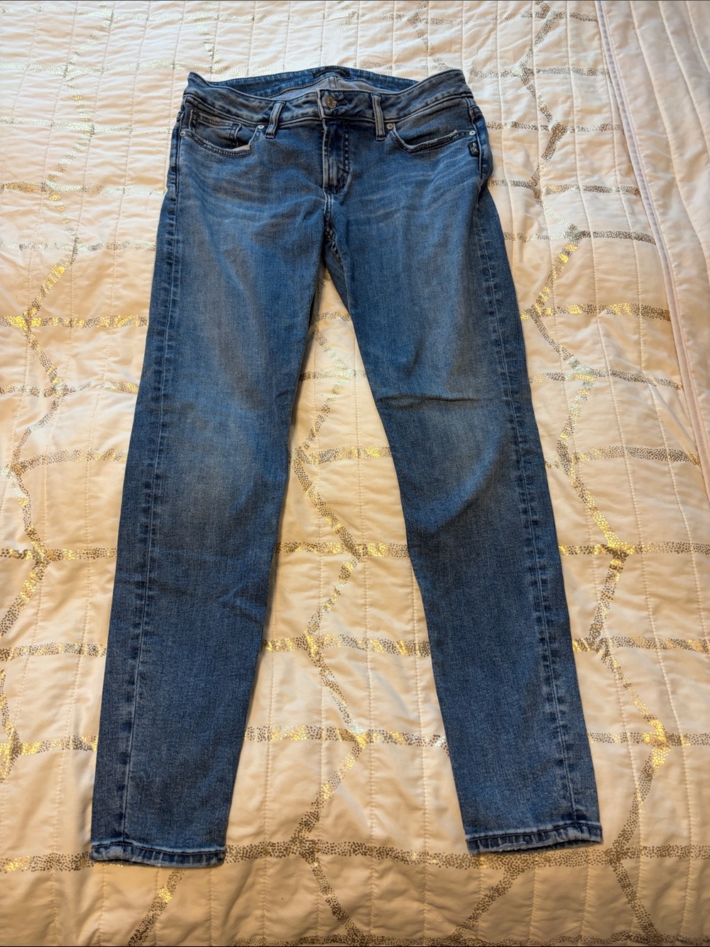 Silver Jeans Women's Skinny Jeans in Blue Denim